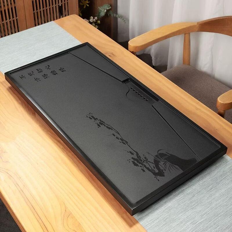 

Wujinshi Stone Tea Tray with Embedded Drainage
