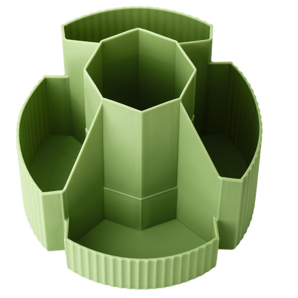 Rotating Pen Holder Desk Organizers 5 Compartments Pen Organizers Large Capacity Pen Holder Art Supply Organizers Holder