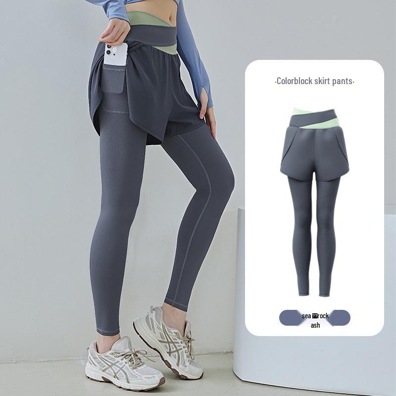 

Цветные брюки для йоги с высокой талией, контролем живота и карманами S