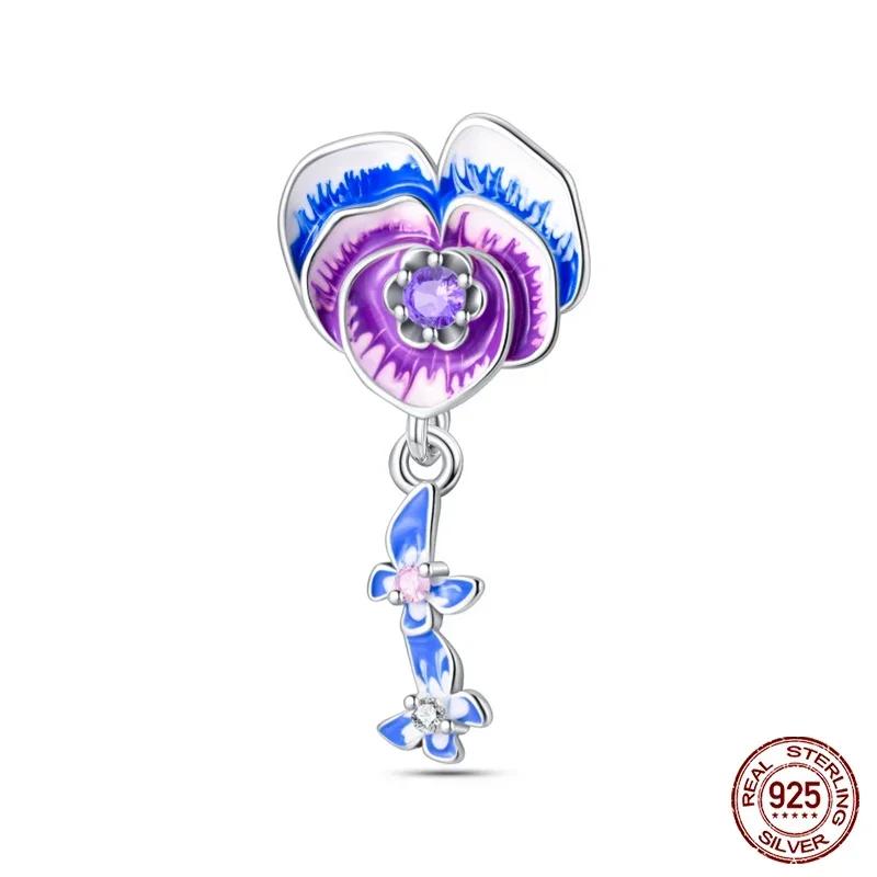 Copper Flowers Butterfly Creative Garden Mushroom Snail Charms Beads Fit Original Bracelets Diy Jewelry