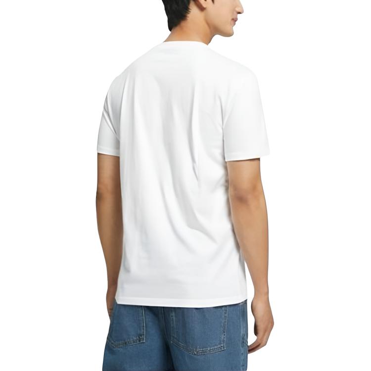 Calvin Klein Letter Print Casual Short Sleeve T-Shirt Men Tops White 40IC809-540