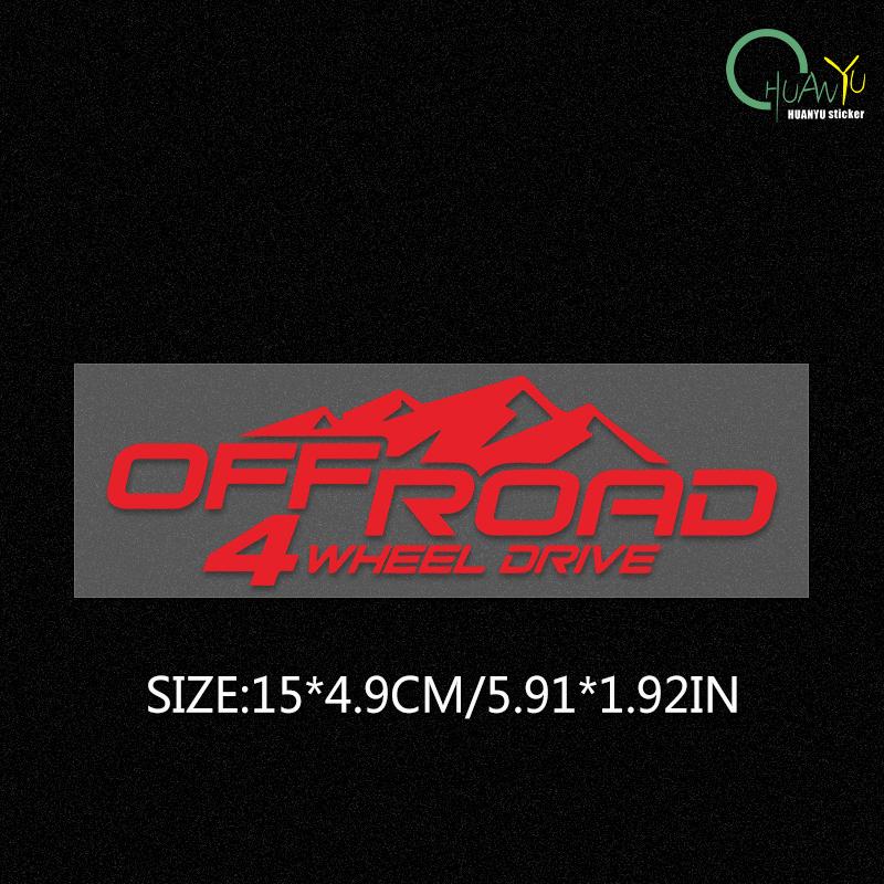 4X4 off-road car four-wheel drive reflective decoration car sticker body decal modification waterproof sticker