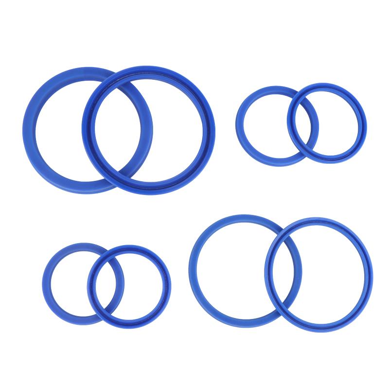 2Pcs PU Hydraulic Oil Seals with Single Lip Radial Shaft for Equipment Repair