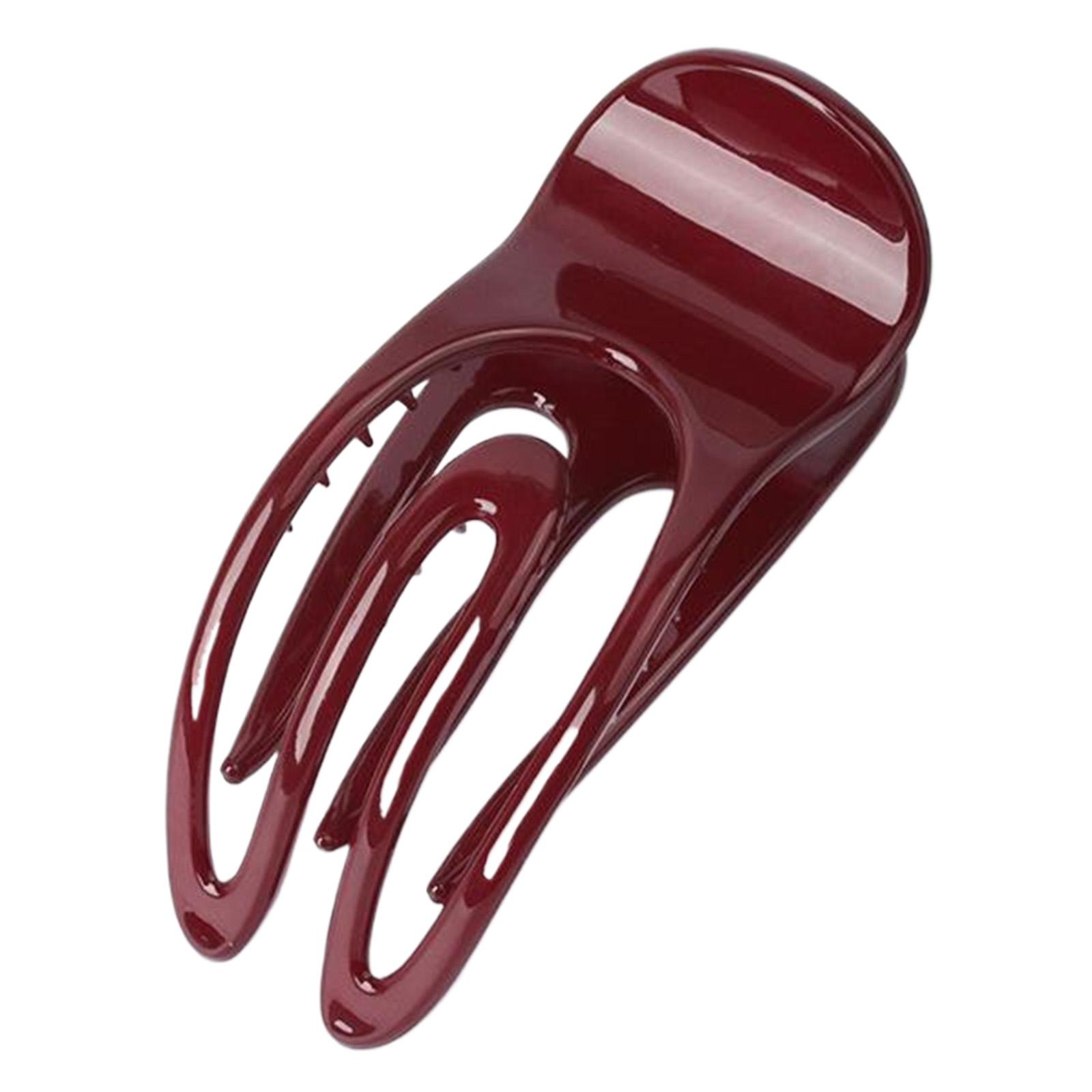 

Изогнутый зажим-краб для волос для женщин, для повседневной носки, полый, с леопардовым принтом, зажим-краб, прочный, надежный зажим для волос для различных нарядов E