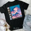 Japanese Wave Vintage Streetwear Aesthetic Trendy Graphic Unisex Form T-shirt