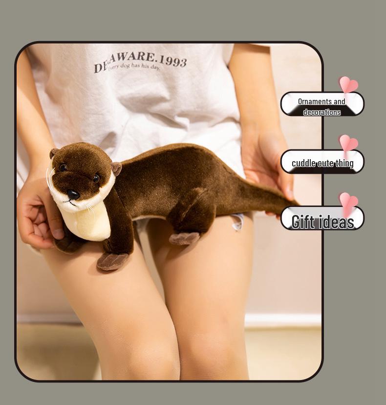 Adorable Realistic Otter Plush Toy - Children's Comfort Companion
