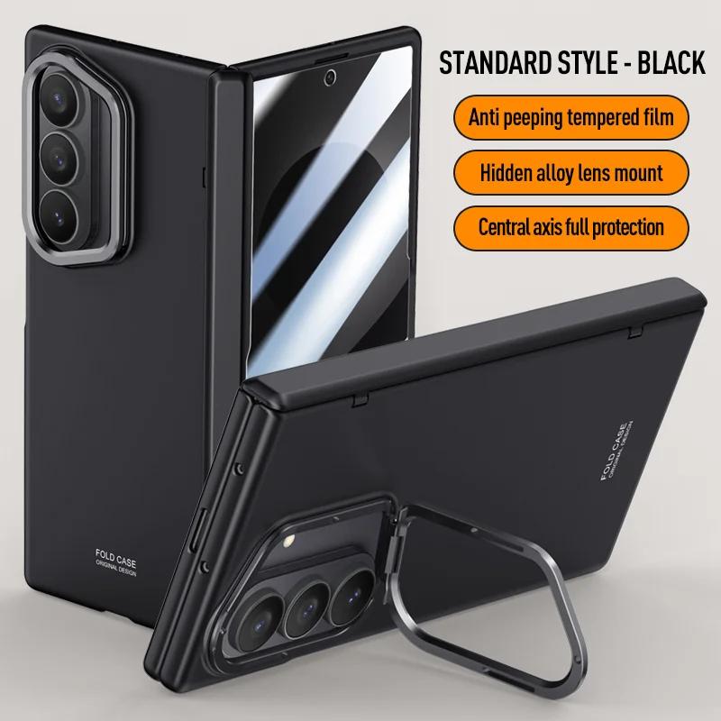 For Samsung Galaxy Z Fold 8Ultra With Privacy Tempered Glass Film Full Protect Ultrathin Case Spring Hinge Camera Holder Cover