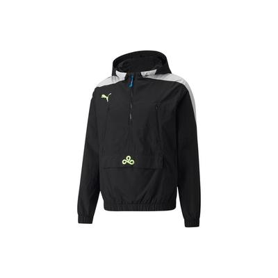 Logo Print Hooded Jacket Men Outerwear Black 533944-01