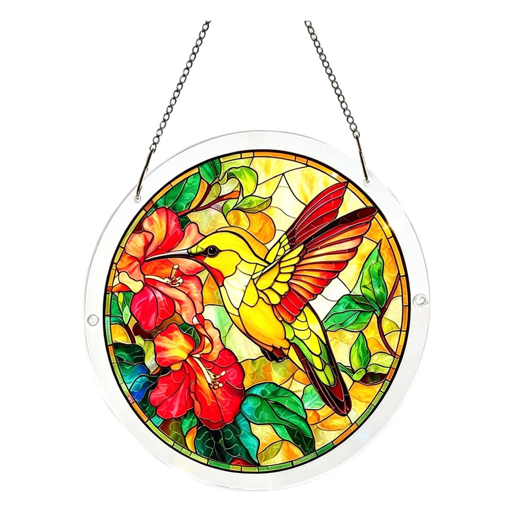 Acrylic Puzzle Suncatcher 83 Pieces, Wisteria In Glasslight Sun Catchers Puzzle, DIY SunCatchers Puzzles Window Hanging, Home & Garden Decor, 7.4 In