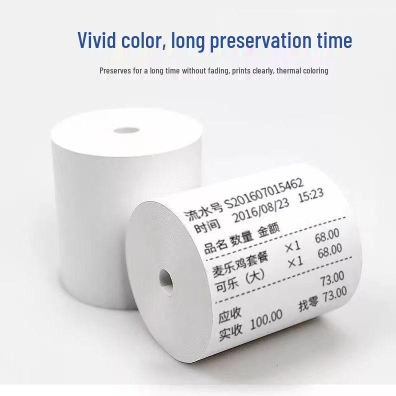 Meituan 80×60 Coreless Thermal Receipt Paper for Back Kitchen & Cash Registers