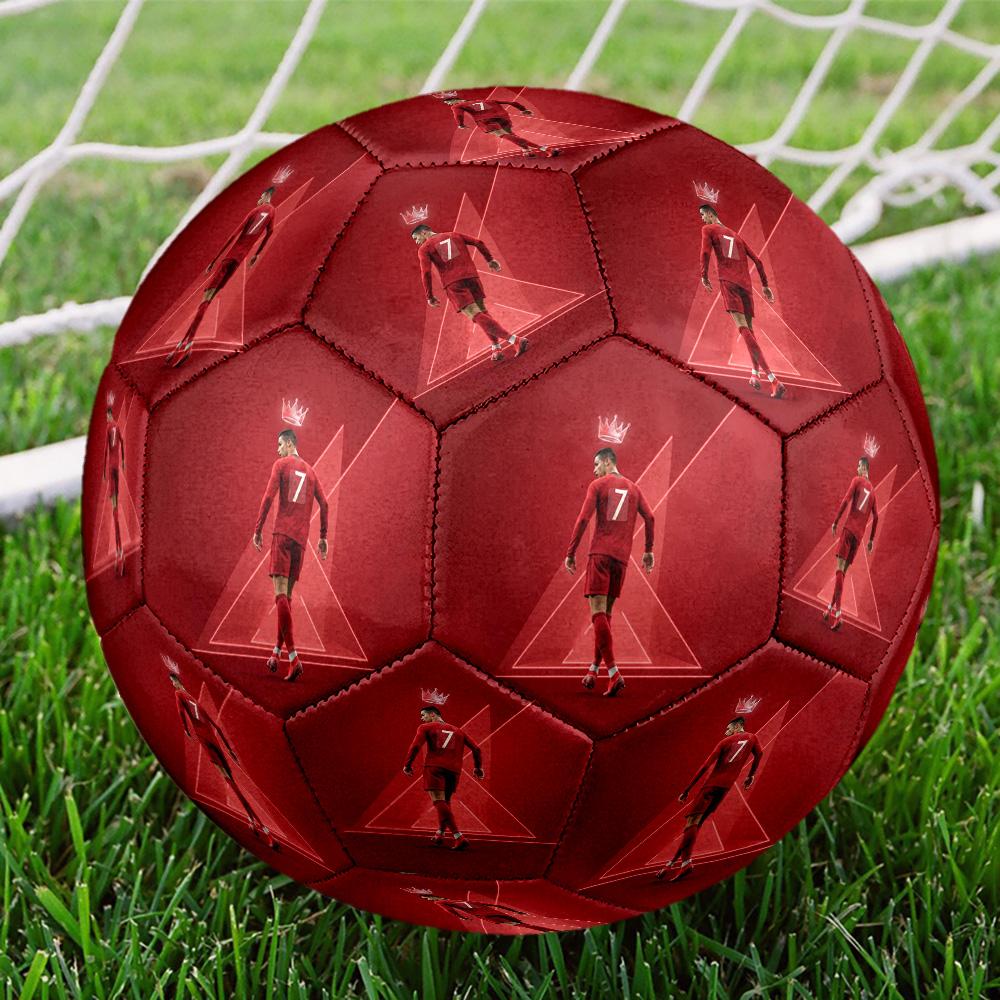 Cristiano Ronaldo Soccer Ball Size 5 Football Machine Sewn Indoor/Outdoor Universal Football for Football Accessories