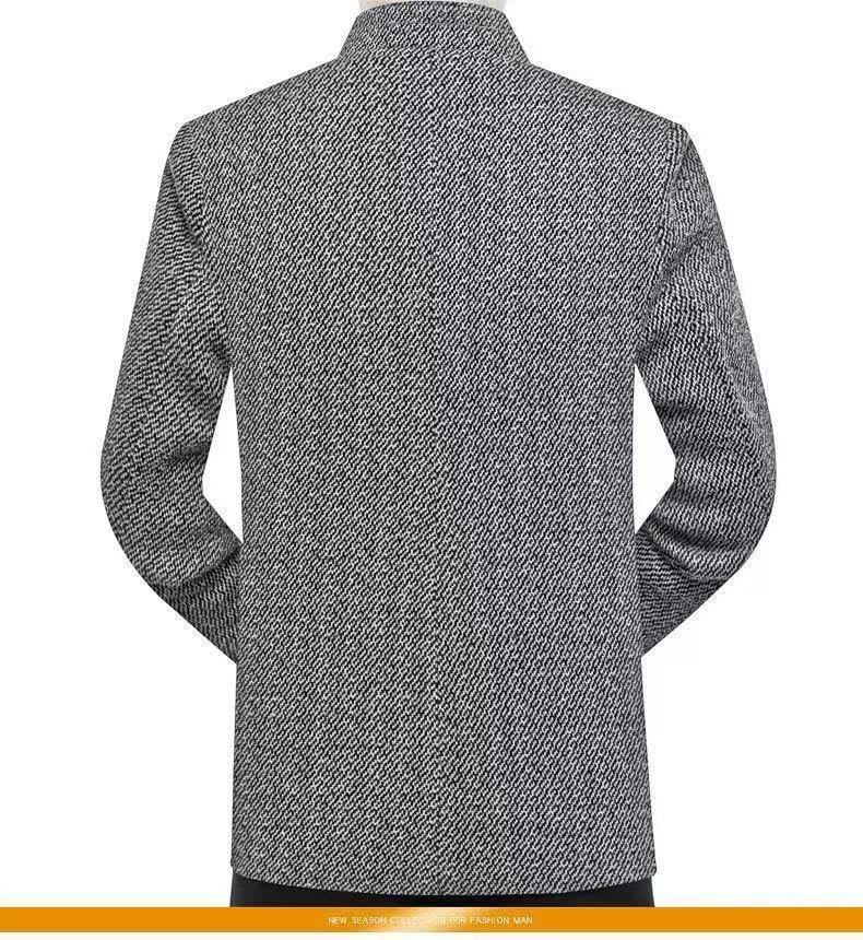 Men's High-Quality Stand Collar Casual Suit Jacket for Autumn