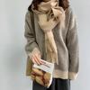 Sweaters Coat Cardigan for Women Winter Thickened Solid Color Loose Long Sleeve Knit Sweaters Coat
