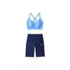 Solid Color Double Strap Pullover Swimwear Women Swimwear 1823531424-1