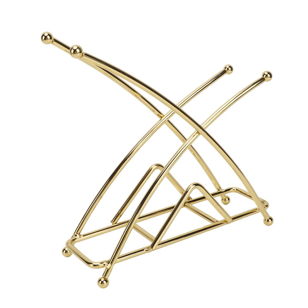 Napkin Holder Fashion Elegant Thickened X Shaped Hotel Table Napkin Holder Wrought Iron Vertical Tissue Holder