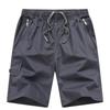Men's Khaki Cargo Shorts Multi Button Pocket Casual Mid-Length Daily Outdoor Wear