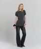 Loutaideu Semi Bootcut Denim Pants [Black]
