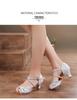 Women's Soft Sole Ballroom & Latin Dance Shoes - Medium High Heel for Adults & Kids
