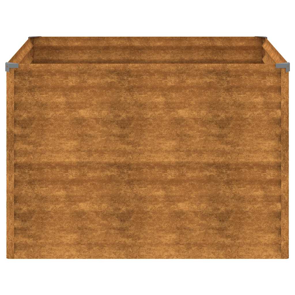 Raised Garden Bed 100 X 100 X 69 Cm Corten Steel