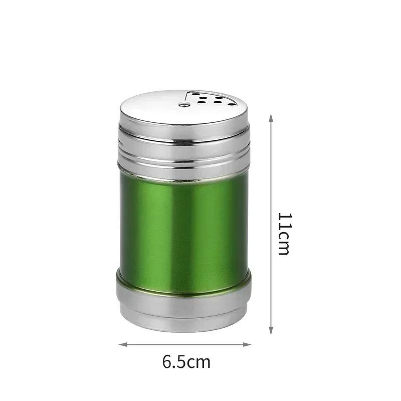 Stainless Steel Salt Spice Sugar Pepper Flavour Bottles Shaker, Airtight, Rotatable Seasoning Shaker, Kitchen Gadget
