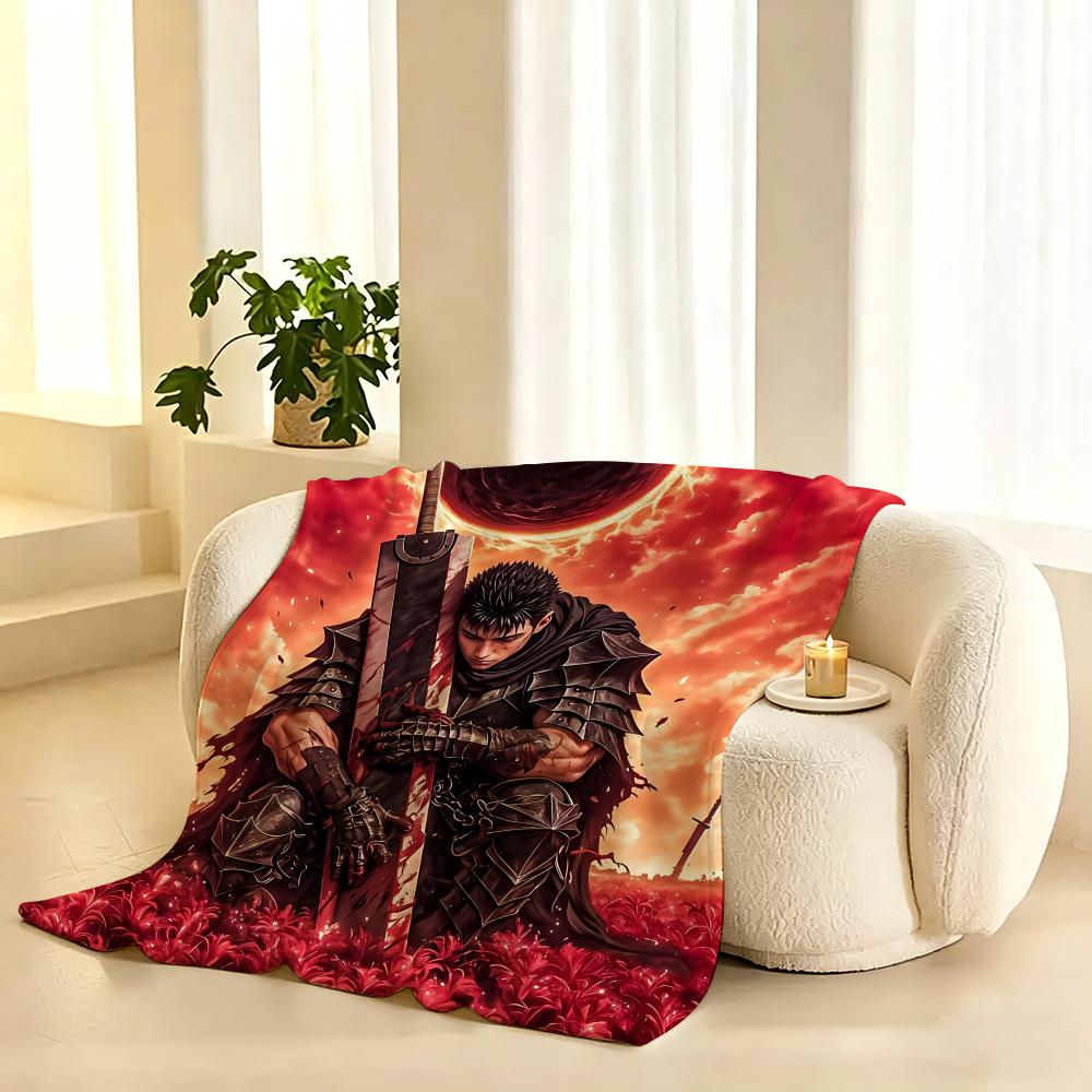 Classic Comics B-Berserk Throw Lightweight 240g Flannel Blanket Soft Skin-friendly for Summer Cooling