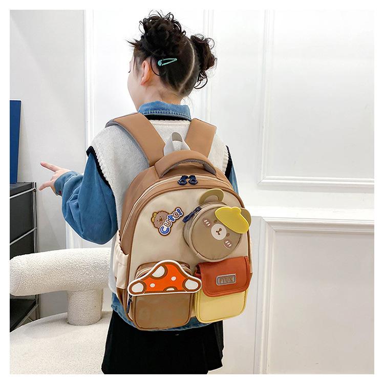 Children's schoolbag boy kindergarten bear large, medium and small class baby 3-6 years old cute rabbit girl backpack