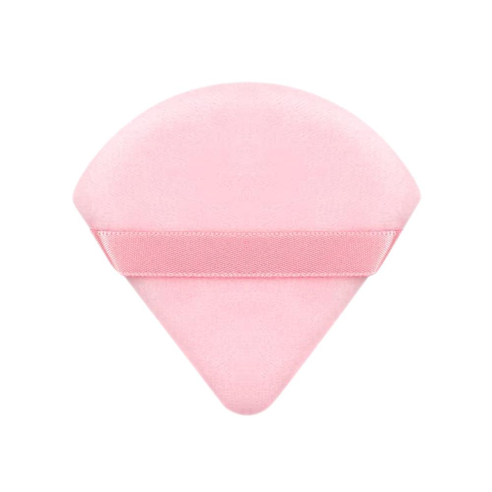 Dreieckiger fächerförmiger flauschiger Puderquaste Honig-Puff Make-up Fixierung Air Cushion feiner flauschiger Puder Spezialschwamm Trockenpuderquaste