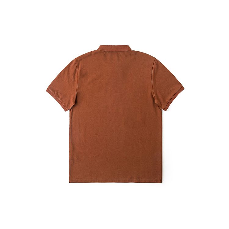 Lee SS24 Standard Fit Small Logo Printed Polo Shirt Men polo shirts Nut-Color LMT008132205143A05168