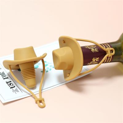 Kreativer Silikon Cowboyhut Weinkorken Champagner Bierflaschenverschluss Getränke Auslaufsicherer Verschluss Kappe Stopfen Küchen Bar Zubehör