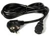 Kabel zasilający Akyga AK-PC-05A CEE 7/7 - IEC C13 250V/50Hz 10A 5m czarny