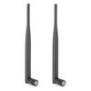 2PCs Router Antenna Durable WIFI System 6DB High Gain 2.4 5.8G Dual‑Band SMA Inner Hole