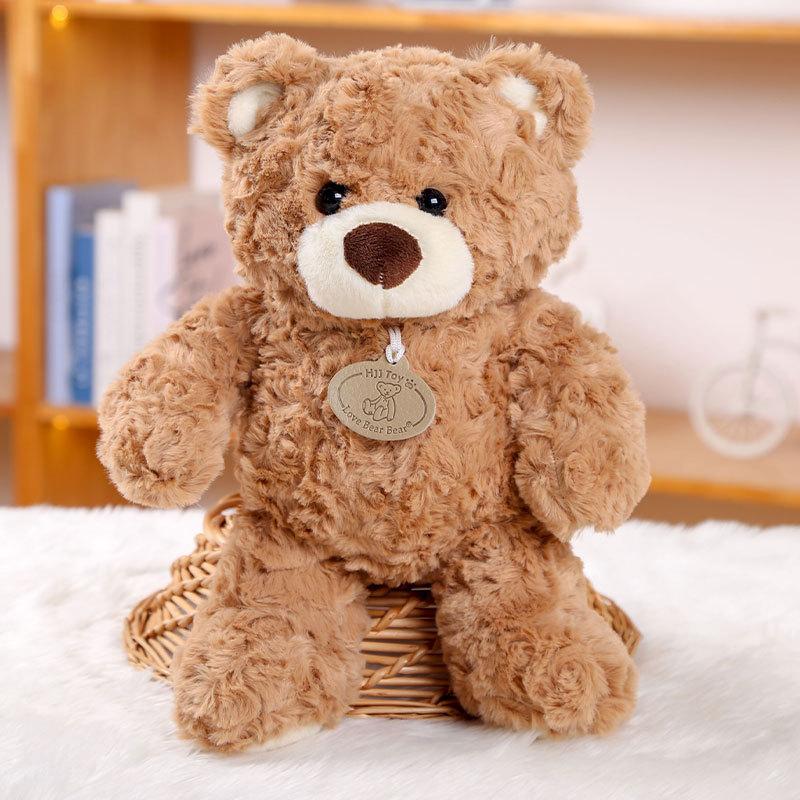 Cute Cartoon Watermelon Brown White Teddy Bear Plush Doll Toy For Gift Children