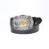 Western Denim Belt Letter D Large Board Buckle Vintage Green Retro Men'S Punk Leather Belt