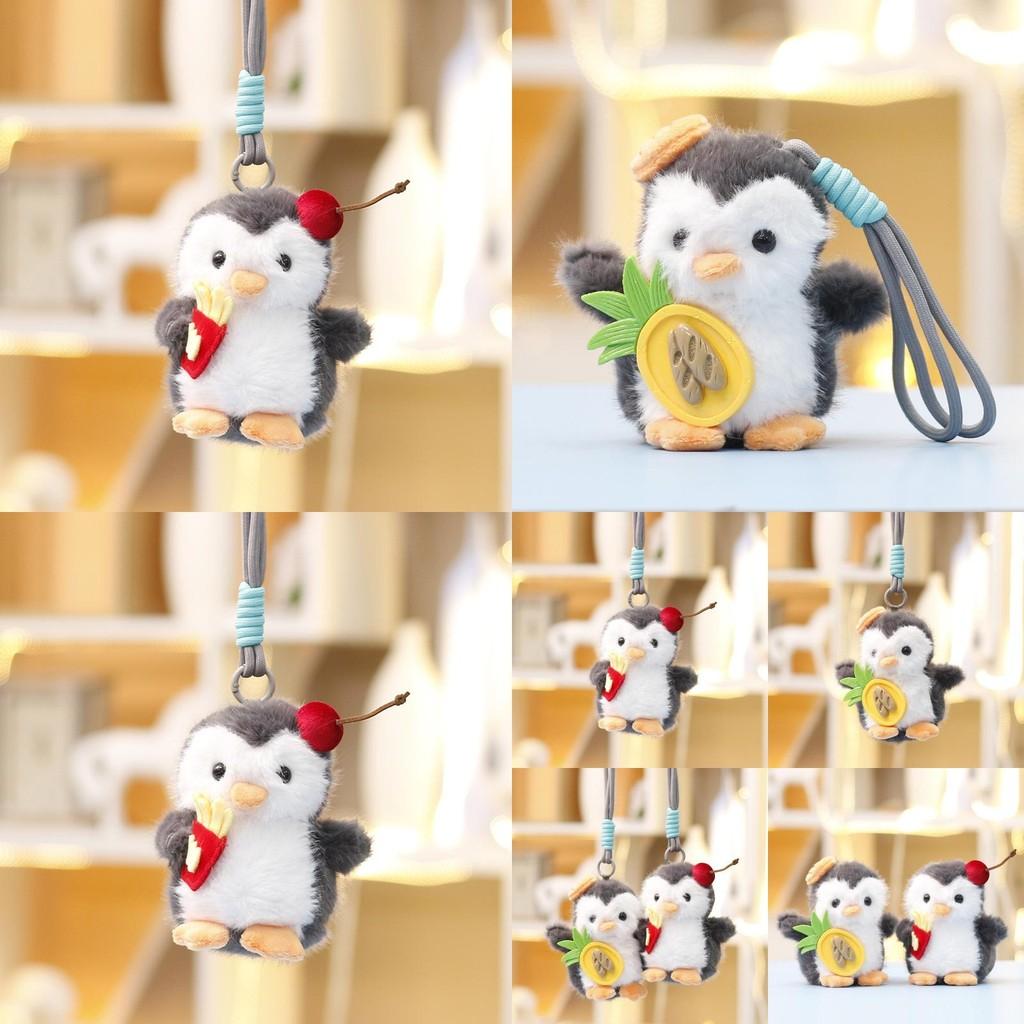 Cute Penguin Stuffed Animal Doll With Pp Cotton Filling For Kids Gift And Bag Accessory