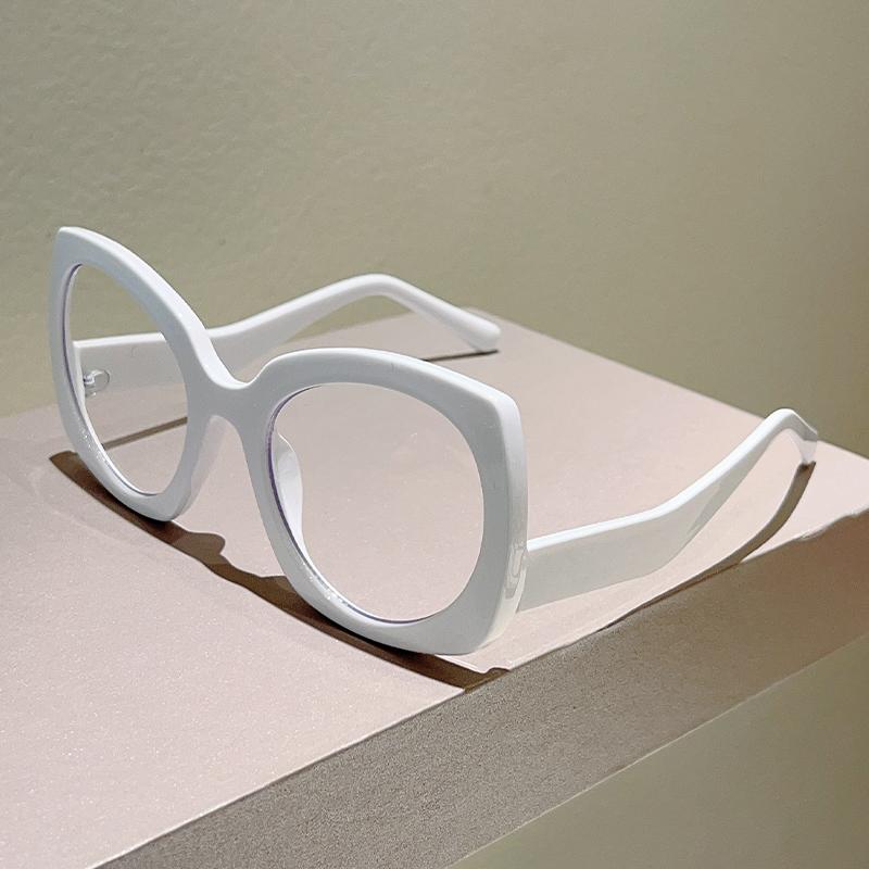 Irregular Rim Glasses Women Fashion Patchwork Blue Light Blocking Optical Frames New Trendy Stylish Brand Design Eyewear