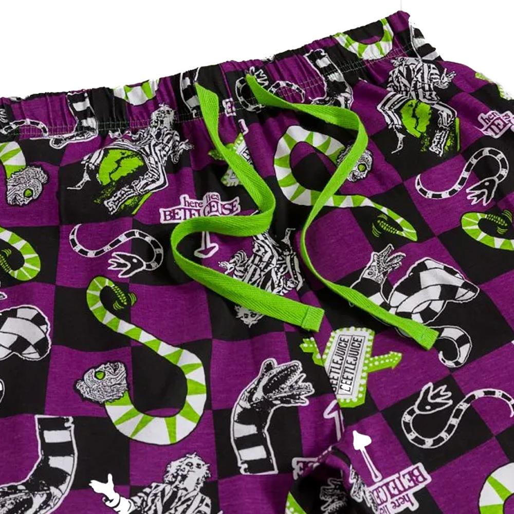 Beetlejuice Unisex Adult All-Over Print Sandworm Lounge Pants
