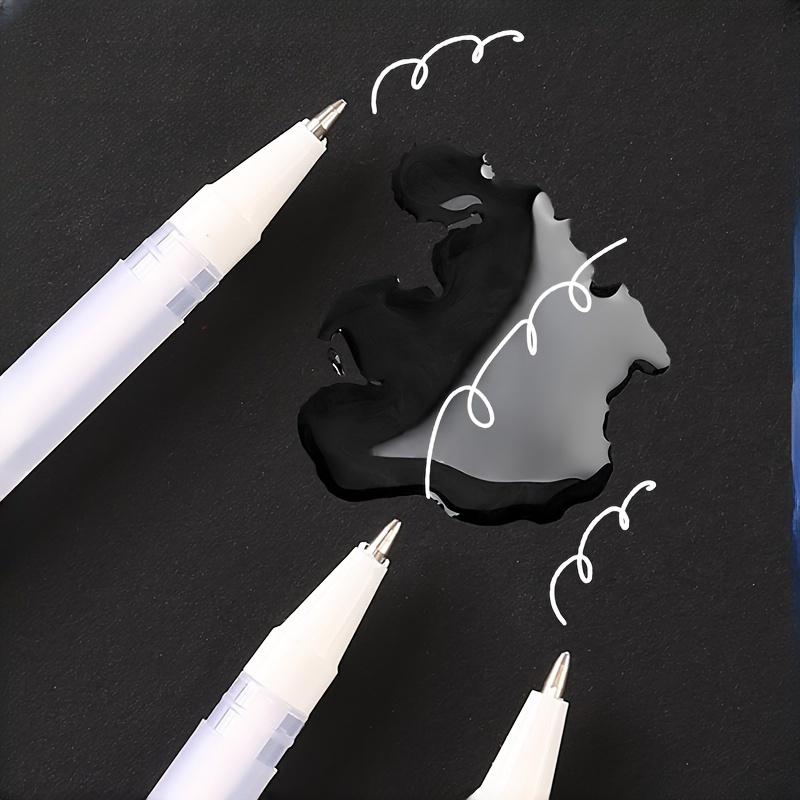 10pcs White Markers & Gel Pens - Perfect for Artists & Comic Drawers Hand Drawn Colored Pens, Art Drawing Pens, DIY