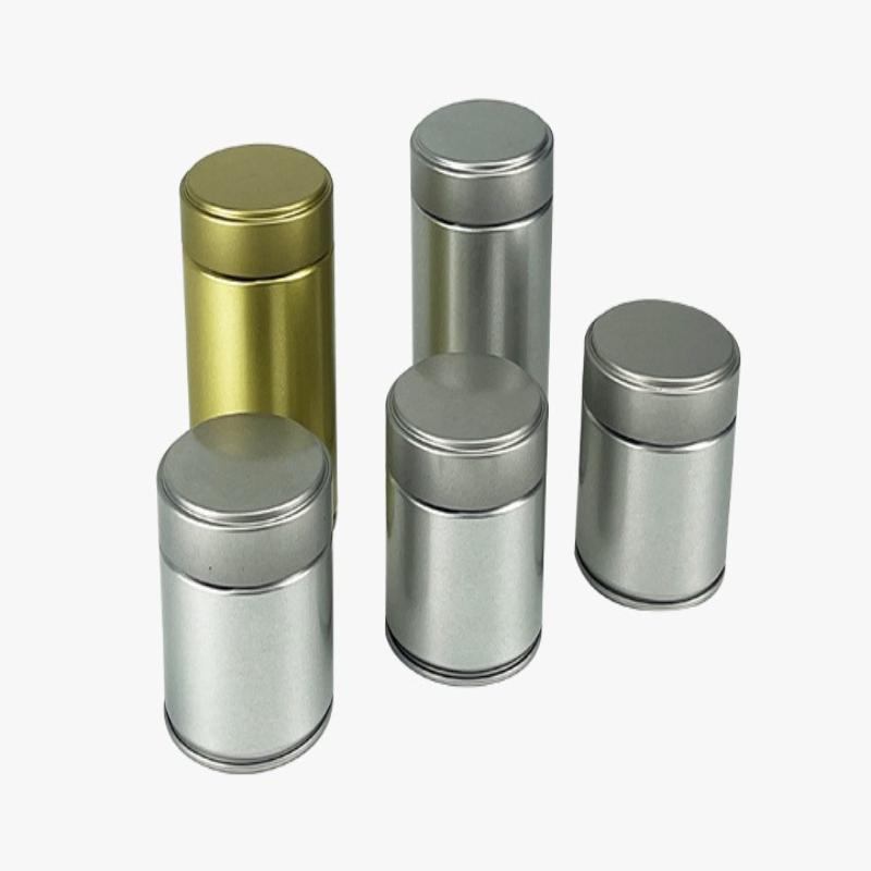 Airtight Tinplate Tea Canister Storage Container For Leaf Tea Bags Matcha Powder Sealed Pantry Organizer Kitchen Tea