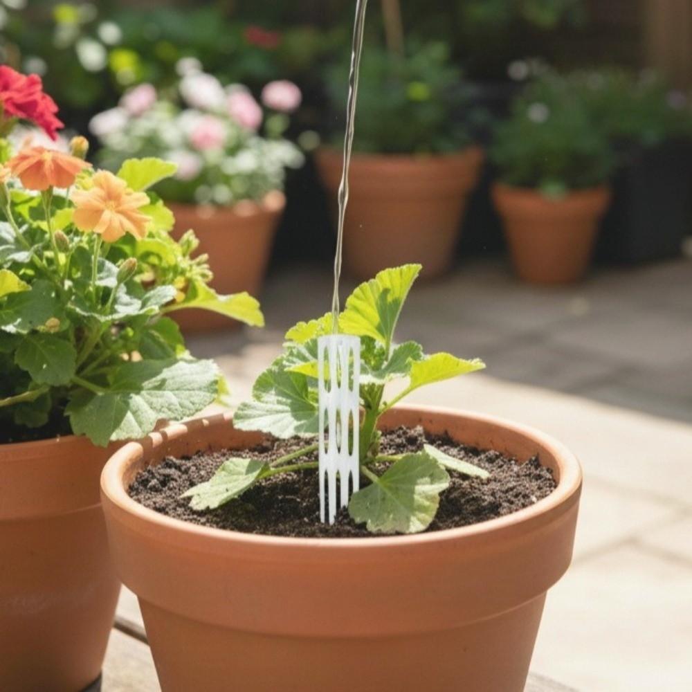 10PCS Transparent Plant Drainage Pipes Plastic Breathable Plant Aeration Tubes Improve Drainage Promote Growth