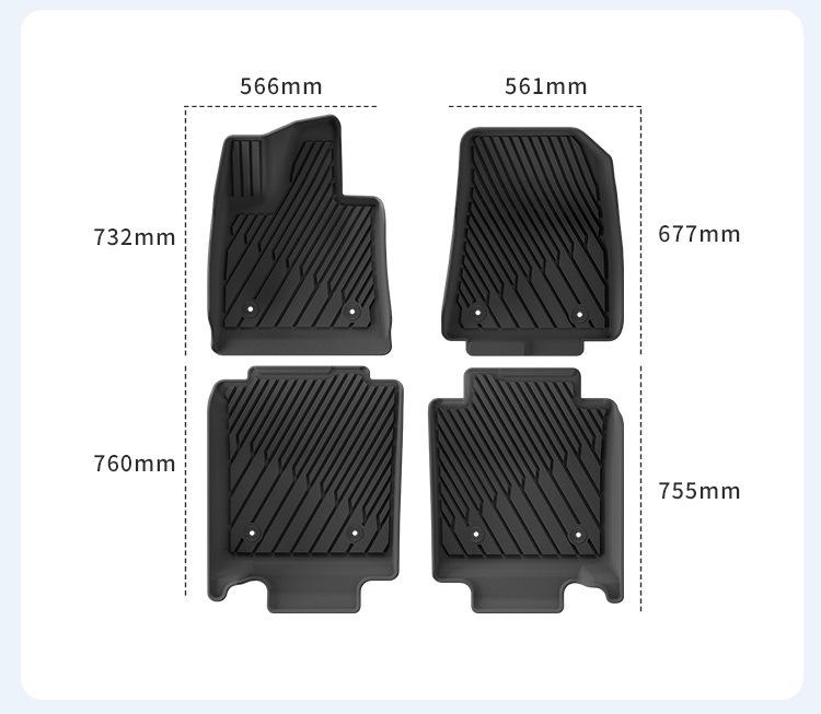 25 NIO ET9 TPE Floor, Trunk, and Backrest Mats