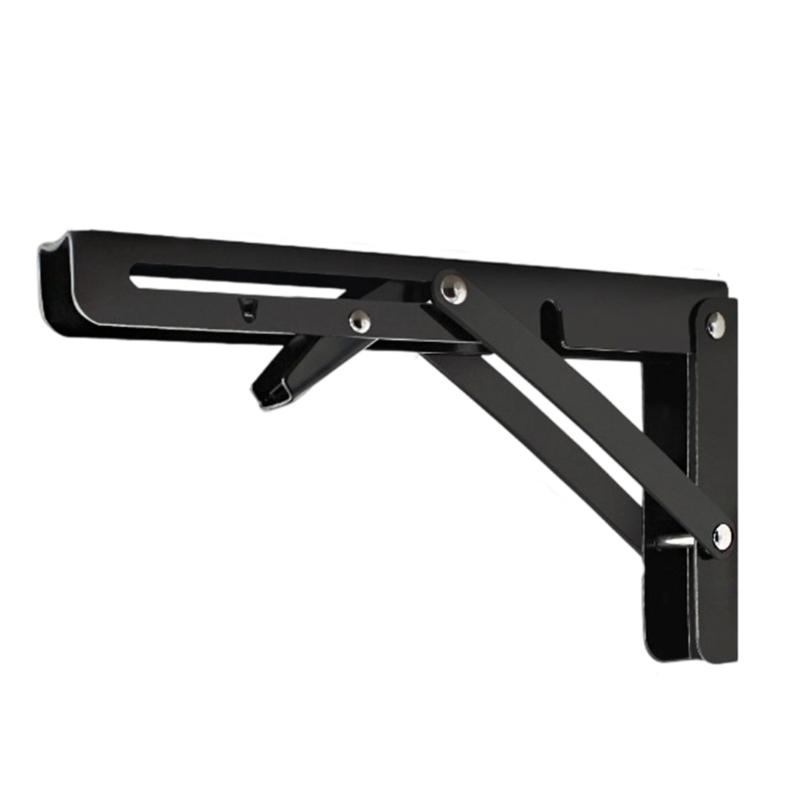 Space Saving Foldable Shelf Brackets Adjustable Wall Shelves Mounted Table Shelf Brackets for Home Office Garage