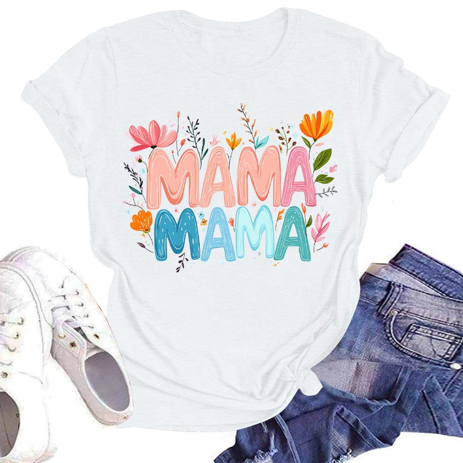 

Жіноча повсякденна футболка з круглим вирізом і короткими рукавами XL білий