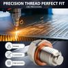 M14 X 1.5 Magnetic Stainless Steel Oil Drain Plug Sump Drain Nut Bolt with Copper Gasket Crush Washer Compatible with Most Ford, GM, Hyundai, KIA and