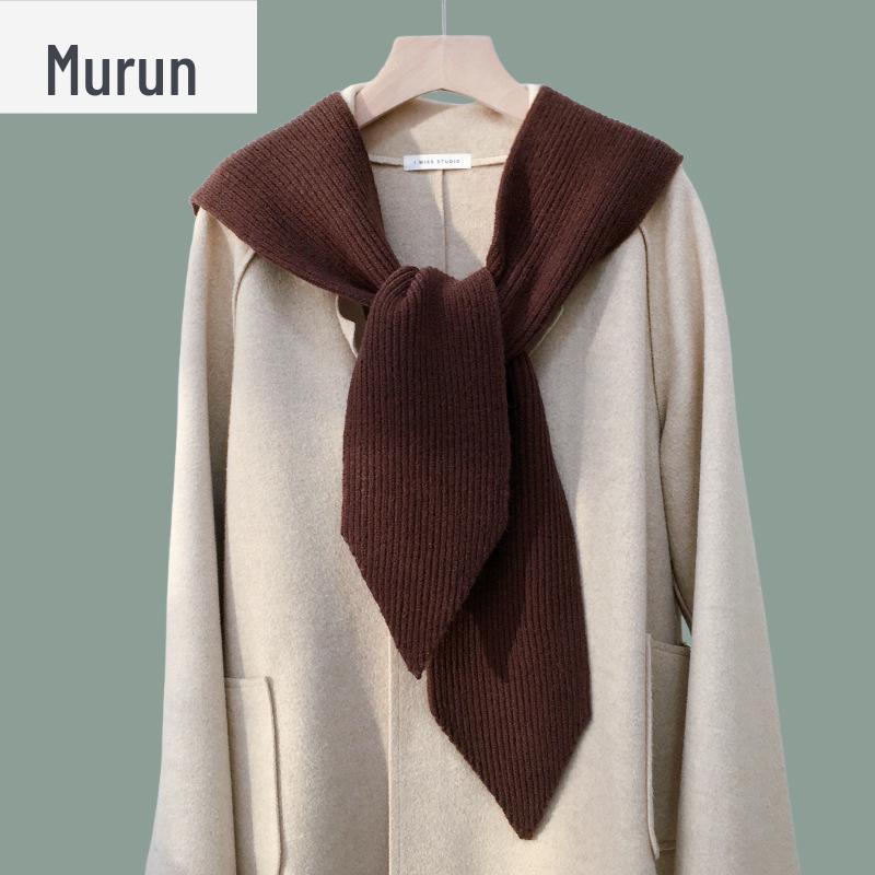 Women's Versatile Knitted Scarf-Hat Combo: Warm, Windproof Wool Shawl for Autumn and Winter