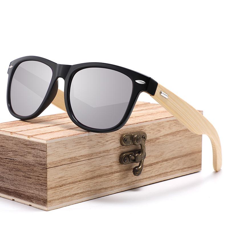 Wooden Sunglasses, Sunglasses, Men'S Retro Bamboo And Wood Glasses, Women'S Sunscreen, Rice Nail Sunglasses.
