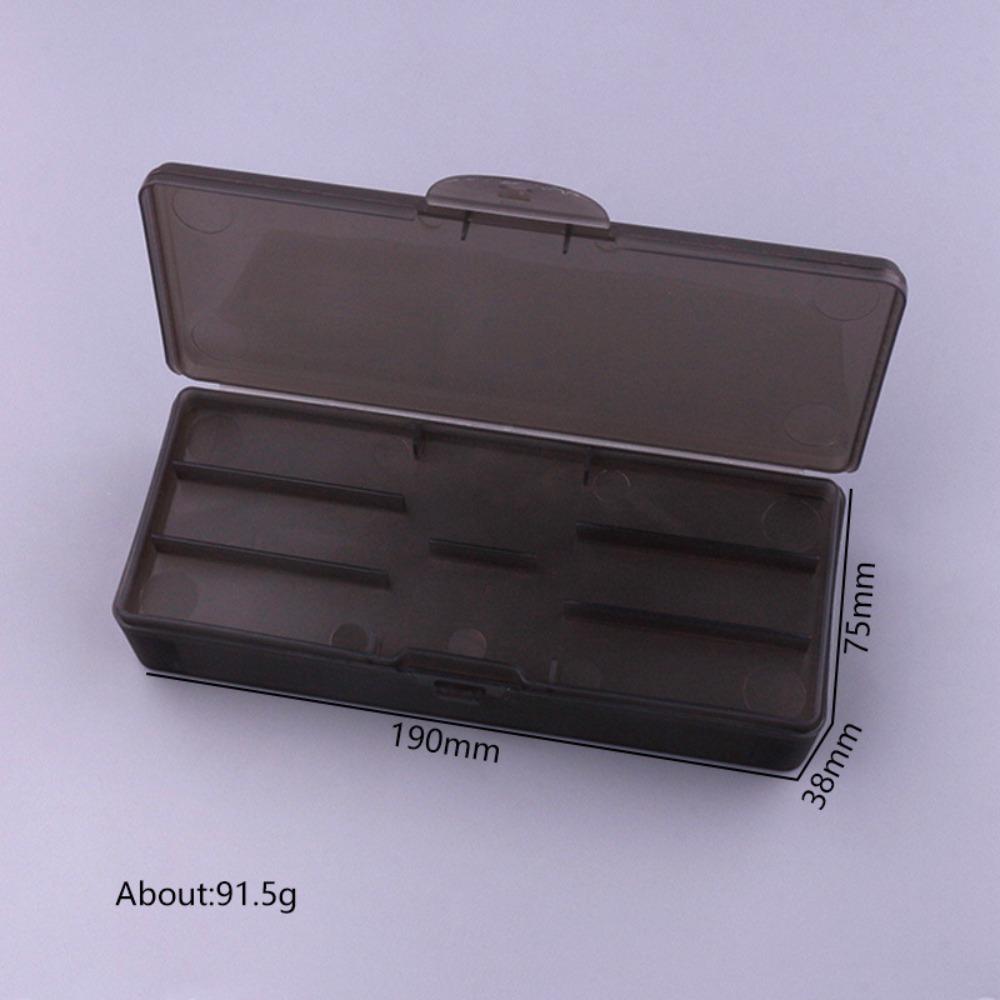 Double Layer Nail Storage Box Large Capacity Frosted Nail Tool Organizer Case Rectangle Removable Tray Nail Art Tool Box
