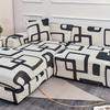 1/2/3/4 Seat Geometric Sofa Covers for Living Room Elastic Corner Couch Cover L Shaped Chaise Longue Slipcovers Chair Protector