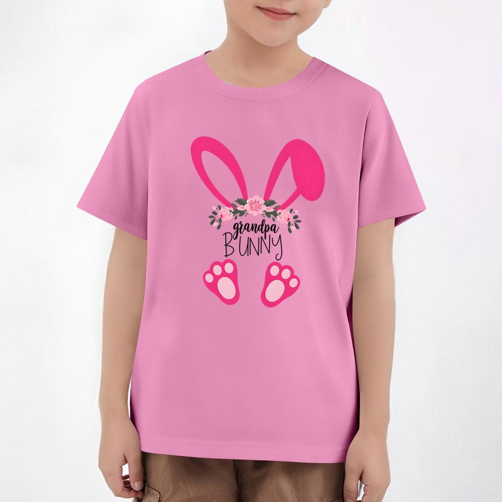 Easter Children's Neck Short Sleeve Print Top