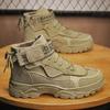 Fashion 2025 Men Boots Outdoor Hiking Winter Shoes Light Non-slip Men Desert Ankle Boots Botas Motocross Motorcycle Shoes Zapatillas
