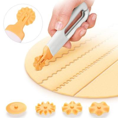 Roller Docker Teigschneider, Lebensmittelqualität, BPA-frei, Mini-Größe, leicht, DIY, Wellenteig-Schneidwerkzeug, Küchenzubehör